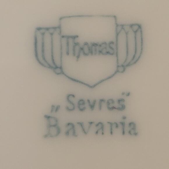 Thomas Sevrus Bavaria Plate Leuchtenberg, Germany Rasberries and Roses Antique - Picture 3 of 10